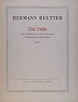 Drei Lieder, op. 61. high Voice Part and Piano. aiguë.