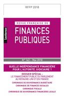 REVUE FRANÇAISE DE FINANCES PUBLIQUES N 142 MAI 2018