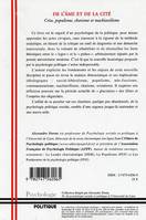 De l'âme et de la cité, Crise, populisme, charisme et machiavélisme