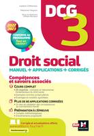 DCG 3 - Droit social - Manuel et applications - Millésime 2022-2023