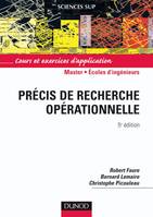 Précis de recherche opérationnelle - 5ème édition - Méthodes et exercices d'application, cours et exercices d'application