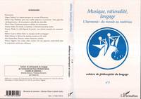 Musique, rationalité, langage, L'harmonie : du monde au matériau