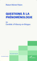 Questions à la phénoménologie, ou Candide à Fribourg-en-Brisgau