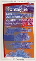 Sans commencement et sans fin, Extraits des Essais