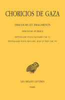 2, Discours et fragments. Tome II, 3e partie : Discours publics., Épithalame pour Zacharie (OR. V). Épithalame pour Procope, Jean et Élie (OR. VI)