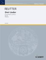 Drei Lieder, op. 60. high Voice Part and Piano. aiguë.