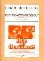 Petit Air A Dormir Debout, Transcription Pour Deux Guitares