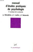 Manuel d'études pratiques de psychologie ., 2, Études pratiques, Manuel d'études pratiques de psychologie, Études pratiques