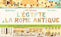 l'EGYPTE ET LA ROME ANTIQUE, 12 frises à compléter avec des gommettes et 6 sujets à colorier