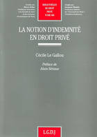 la notion d'indemnité en droit privé