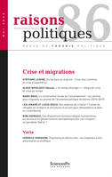 Raisons politiques 86, mai 2022, Crise et migrations