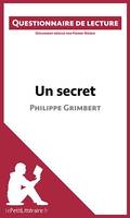 Un secret de Philippe Grimbert, Questionnaire de lecture
