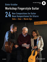 Workshop Fingerstyle Guitar, 24 New Compositions for Guitar. 1-2 guitars. Méthode.