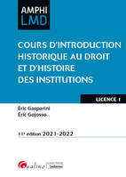 Cours d'introduction historique au droit et d'histoire des institutions, Les institutions du Haut Moyen Âge (V-Xe siècle) - Les institutions du Bas Moyen Âge (X-XVe siècle) - Les institutions de l'Époque moderne (XVI-XVIIIe siècle) - Les institutions d...