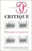 Critique 728-729 philosophie et judaisme