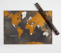 Carte du monde à gratter Black Edition
