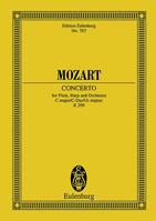 Concerto Ut majeur, KV 299. flute, harp and orchestra. Partition d'étude.