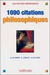 1000 Citations de philosophie