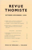 Revue thomiste - N°4/1999