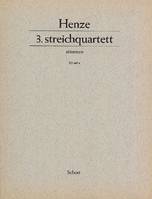 3. String Quartet, In one movement. string quartet. Jeu de parties.