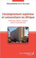 L'enseignement supérieur et universitaire en Afrique, Contextes, débats, critiques, enjeux et perspectives