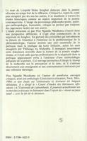 Négritude et poétique, Une lecture de l'oeuvre critique de Léopold Sédar Senghor