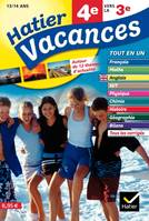 Hatier Vacances - Toutes les matières, de la 4e vers la 3e, 13/14 ans