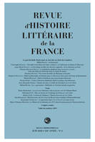 Revue d'Histoire littéraire de la France, Le pari du babil. Parler pour ne rien dire au siècle des Lumières