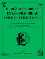 Auriez-vous brillé en géographie au certificat d'études ?