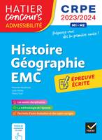 Histoire-Géographie-EMC- CRPE 2023-2024 - Epreuve écrite d'admissibilité