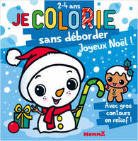 Je colorie sans déborder (2-4 ans) - Joyeux Noël ! T68 - Avec gros contours en relief !