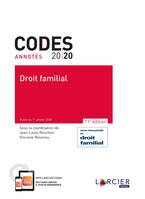 Code annoté - Droit familial - 2020, À jour au 1<sup>er</sup> janvier 2020