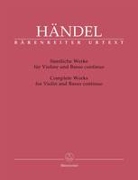 Complete Works for Violin & Basso continuo., for Violin and Basso continuo