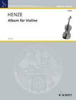 Album pour violon, violin.