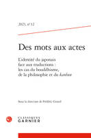 Des mots aux actes, L'identité du japonais face aux traductions : les cas du bouddhisme, de la philosophie et du kanbun