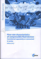 Flow rate characteristics of compressible fluid devices considered separately or connected in series