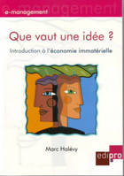 Que vaut une idée ?, INTRODUCTION A L'ECONOMIE IMMATERIELLE