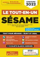 Le tout-en-un SÉSAME - 18 sujets blancs - Ecrits et oraux - Tutos offerts, Le tout-en-un