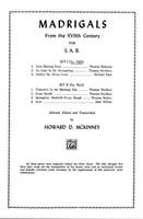 Madrigals from the XVIIth Century, Set I - [3]