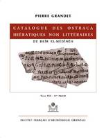 Catalogue des ostraca hiératiques non littéraires de Deir el-Médinéh...., Tome VIII, Nos 706-830, Catalogue des ostraca hiératiques non littéraires de Deïr el-Médînéh, Nos 706-830