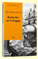 RECHERCHES SUR LE LANGAGE