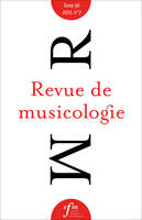 Revue de musicologie tome 96, n° 2 (2010)