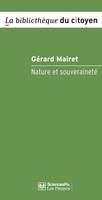 Nature et souveraineté, Philosophie politique en temps de crise écologique