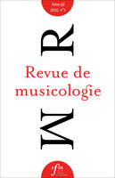 Revue de musicologie tome 96, n° 1 (2010)