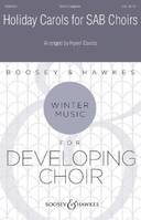 Holiday Carols for SAB Choirs, mixed choir (SAB) a cappella. Partition de chœur.