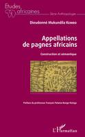 Appellations de pagnes africains, Construction et sémantique