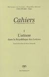 Cahiers de la republique des lettres