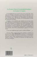 LA FRANCE FACE A LA MONDIALISATION : DE LA PEUR A L'ESPOIR, de la peur à l'espoir
