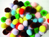 50 pompons assortiment