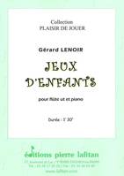 Jeux d'enfants, Pour flûte ut et piano